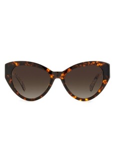 kate spade new york paisleigh 55mm gradient cat eye sunglasses
