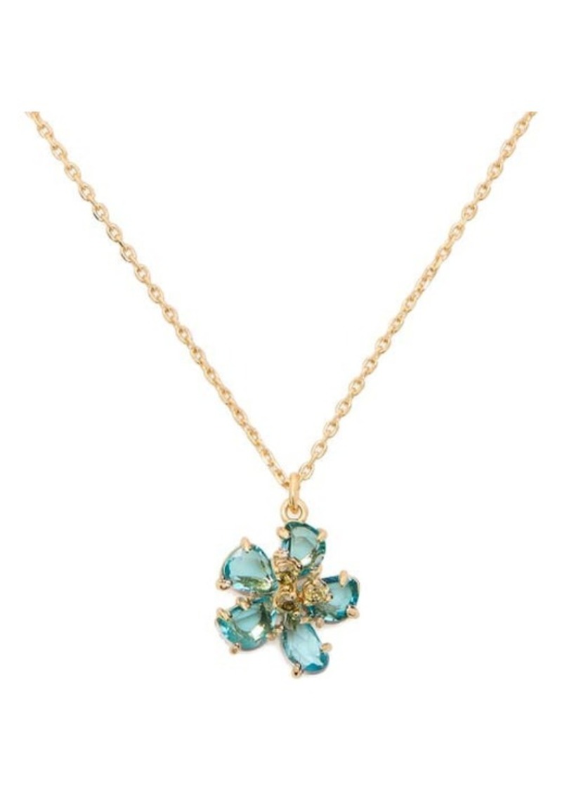 Kate Spade New York paradise flower mini pendant necklace