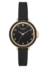 Kate Spade New York park row silicone strap watch