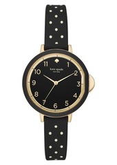 Kate Spade New York park row silicone strap watch
