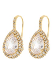 Kate Spade New York pavè halo drop earrings in Clear Gold at Nordstrom Rack