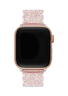 kate spade new york Pink Glitter Jelly Strap for Apple Watch, 38/40/41mm