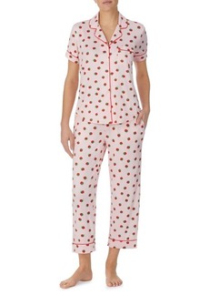 kate spade new york print crop pajamas