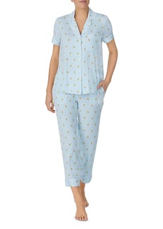 kate spade new york Printed Cropped Pajamas Set