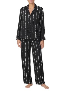 kate spade new york Printed Long Pajama Set