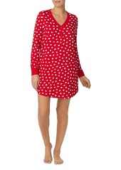 kate spade new york Printed Long Sleeve Sleepshirt