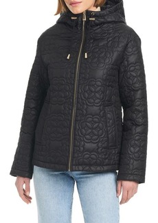 kate spade new york quilts hooded jacket