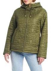 Kate Spade New York quilts hooded jacket