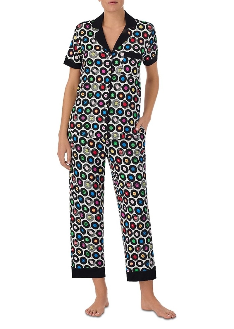 kate spade new york Record Print Sleep Shirt & Pants