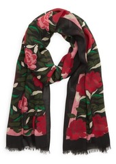 Kate Spade New York rose garden oblong scarf
