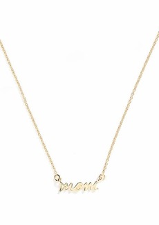 Kate Spade New York 'say yes - mom' pendant necklace