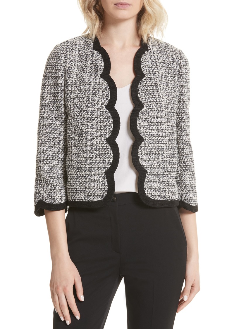 Kate Spade kate spade new york scallop tweed jacket | Outerwear