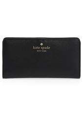 Kate Spade New York schuyler large slim bifold wallet in Black at Nordstrom Rack