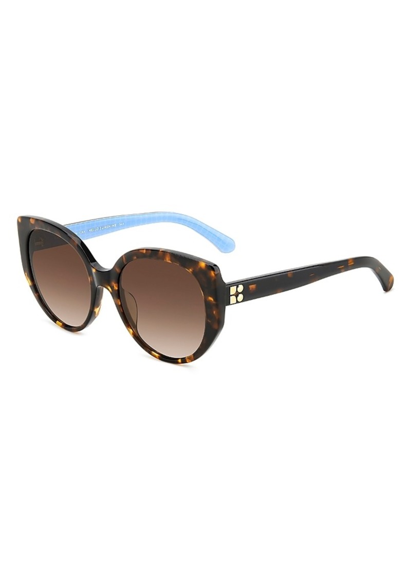 kate spade new york Seraphina Cat Eye Sunglasses, 55mm