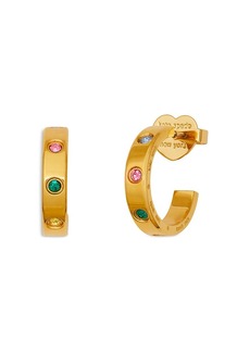 kate spade new york Set in Stone Huggie Multicolor Hoop Earrings