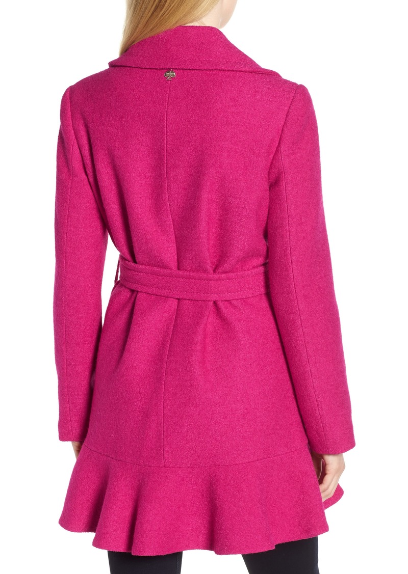 kate spade skirted wrap coat