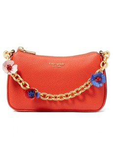 Kate Spade New York small jolie floral convertible leather crossbody bag
