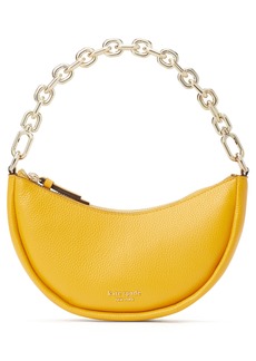 kate spade new york small smile pebbled leather crossbody bag in Sunglow at Nordstrom