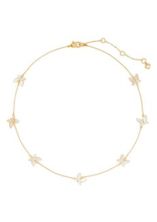 Kate Spade New York social butterfly delicate scatter necklace