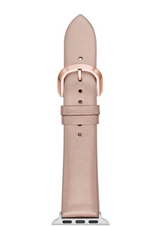 kate spade new york Spade Metallic Rose Gold Leather Band for Apple Watch, 38mm & 40mm