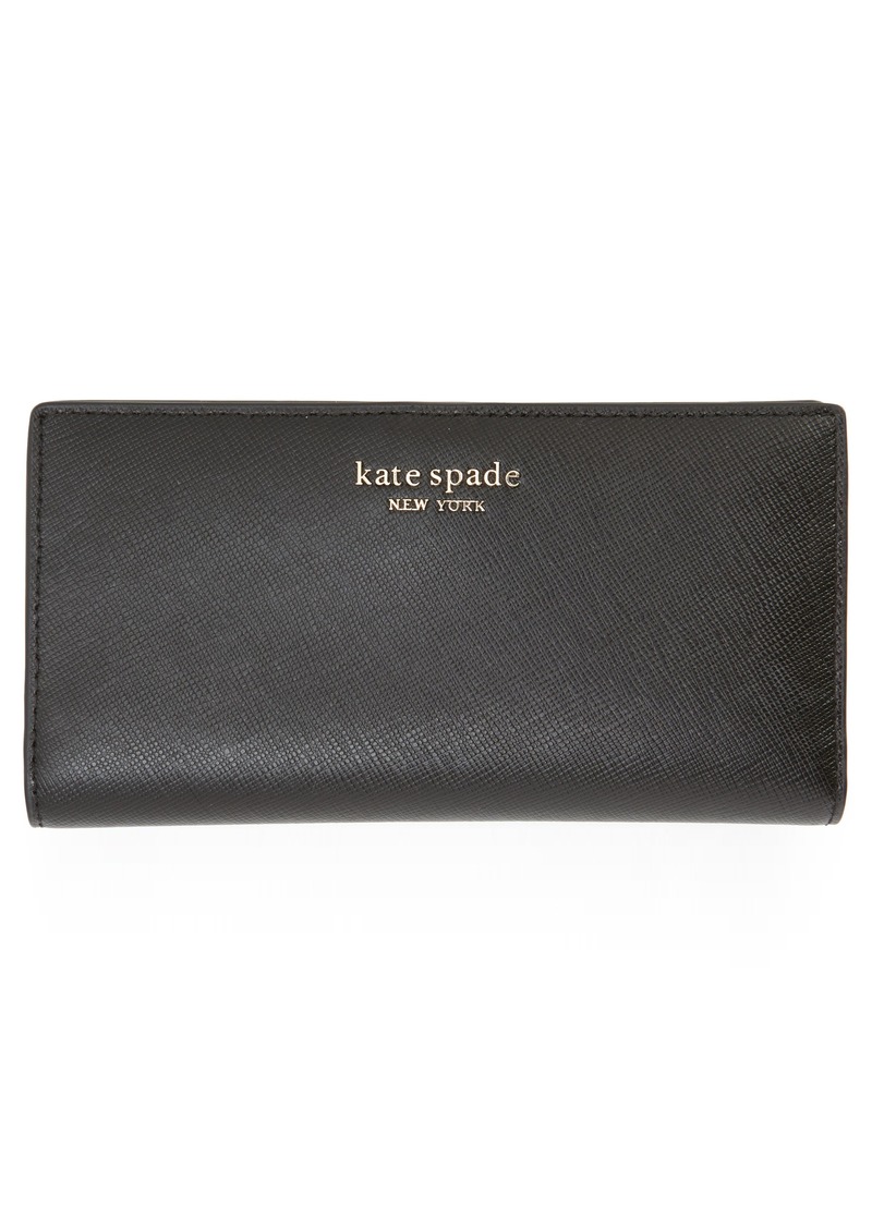 Kate Spade New York spencer slim bifold wallet in Black at Nordstrom Rack
