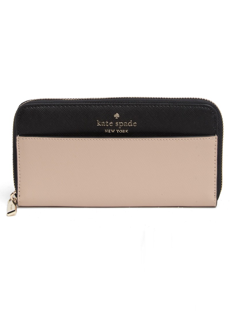 Kate Spade New York Staci Continental Wallet in Warm Beige Multi at Nordstrom Rack