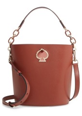 kate spade new york suzy small leather bucket bag in Cinnamon Spice at Nordstrom