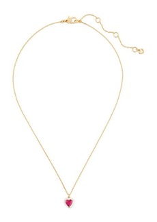 Kate Spade New York sweetheart crystal heart pendant necklace