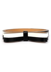 Kate Spade New York two-tone bow belt