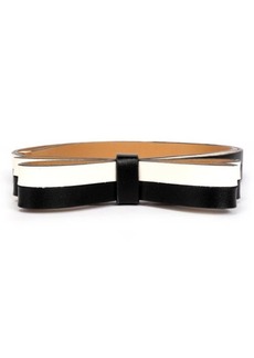 kate spade new york two-tone bow belt