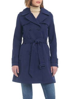 kate spade new york water resistant double breasted trench coat