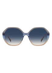 Kate Spade New York waverly 57mm gradient round sunglasses