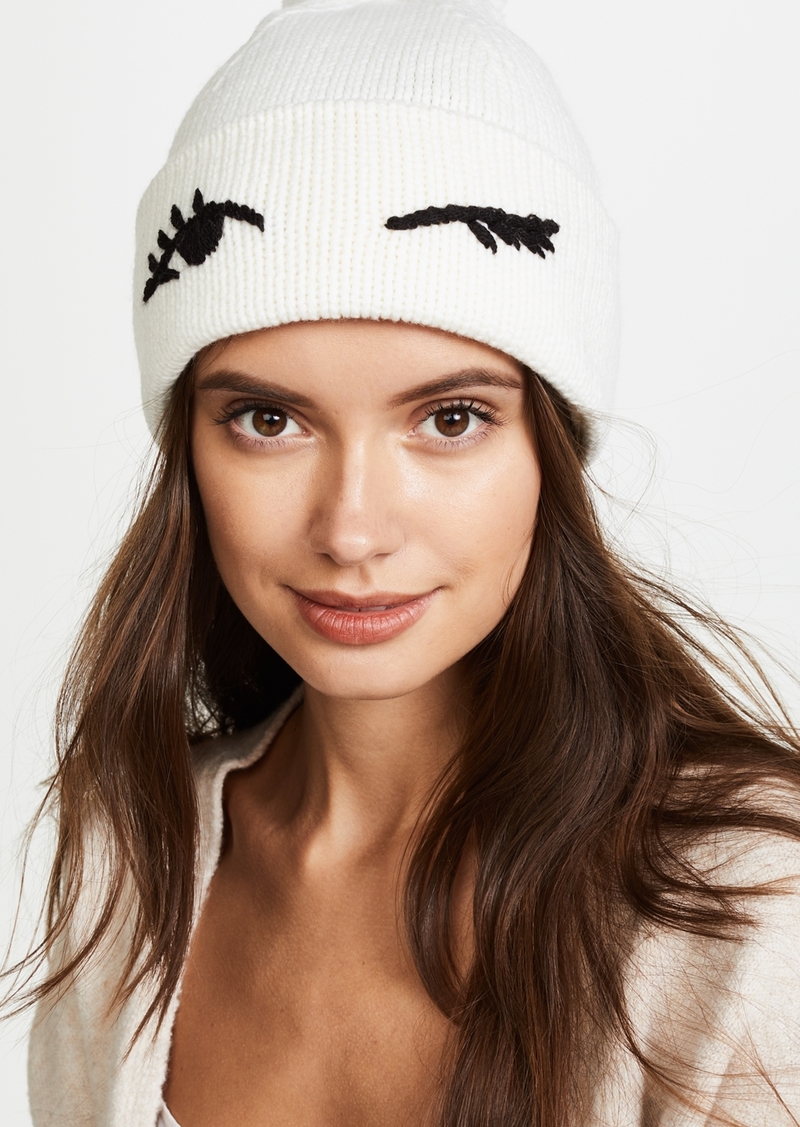 kate spade winking beanie