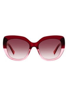 kate spade new york winslet 55mm gradient round sunglasses