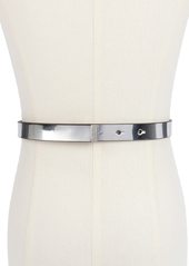 Kate Spade New York Women's 19MM Bow Belt - Mirror Metallic - Silver