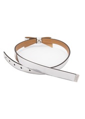 Kate Spade New York Women's 19MM Bow Belt - Mirror Metallic - Silver