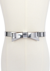 Kate Spade New York Women's 19MM Bow Belt - Mirror Metallic - Silver