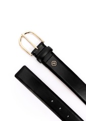 Kate Spade New York Women's 35MM Feather Edge Belt - Black