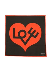 kate spade new york Women's Alexander Girard Love Silk Square Bandana - Black