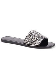 Kate Spade New York Women's All That Glitters Flat Sandals - Black, Clear