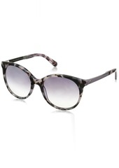 Kate Spade New York Women's Amaya Round Sunglasses Lilac Havana/Gray SF Mirror Gradient