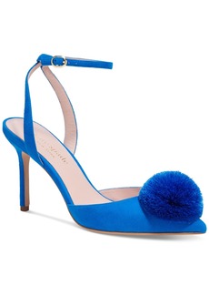 Kate Spade New York Women's Amour Pom-Pom Dress Heels - Stained Glass Blue