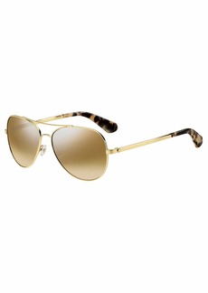 Kate Spade New York Women's Avaline 2 Aviator Sunglasses Gold HAVN