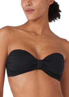 kate spade new york Women's Bandeau Bow Bra Convertible Bikini Top - Black