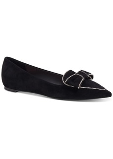 Kate Spade New York Women's Be Dazzled Pointed-Toe Embellished Flats - Black