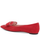 Kate Spade New York Women's Be Dazzled Pointed-Toe Embellished Flats - Sour Cherry