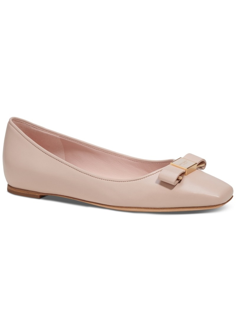 Kate Spade New York Women's Bowdie Ballet Flats - Pale Vellum