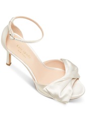 Kate Spade New York Women's Bridal Satin Evening Dress Heels - Pale Vellum Satin