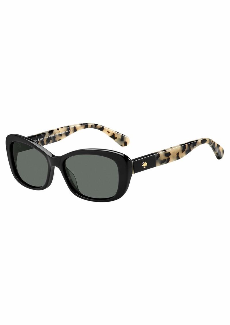 Kate Spade New York Women's Claretta Polarized Rectangular Sunglasses