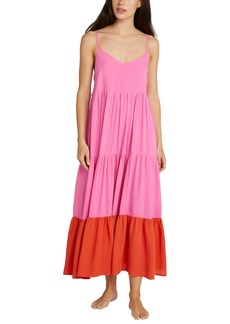 kate spade new york Women's Colorblocked Tiered Cover-Up Dress - Pink Cloud
